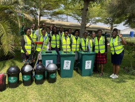 Cleaning Items hand over Chazanga Primary