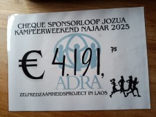4191,75 euro opgehaald met de sponsorloop.